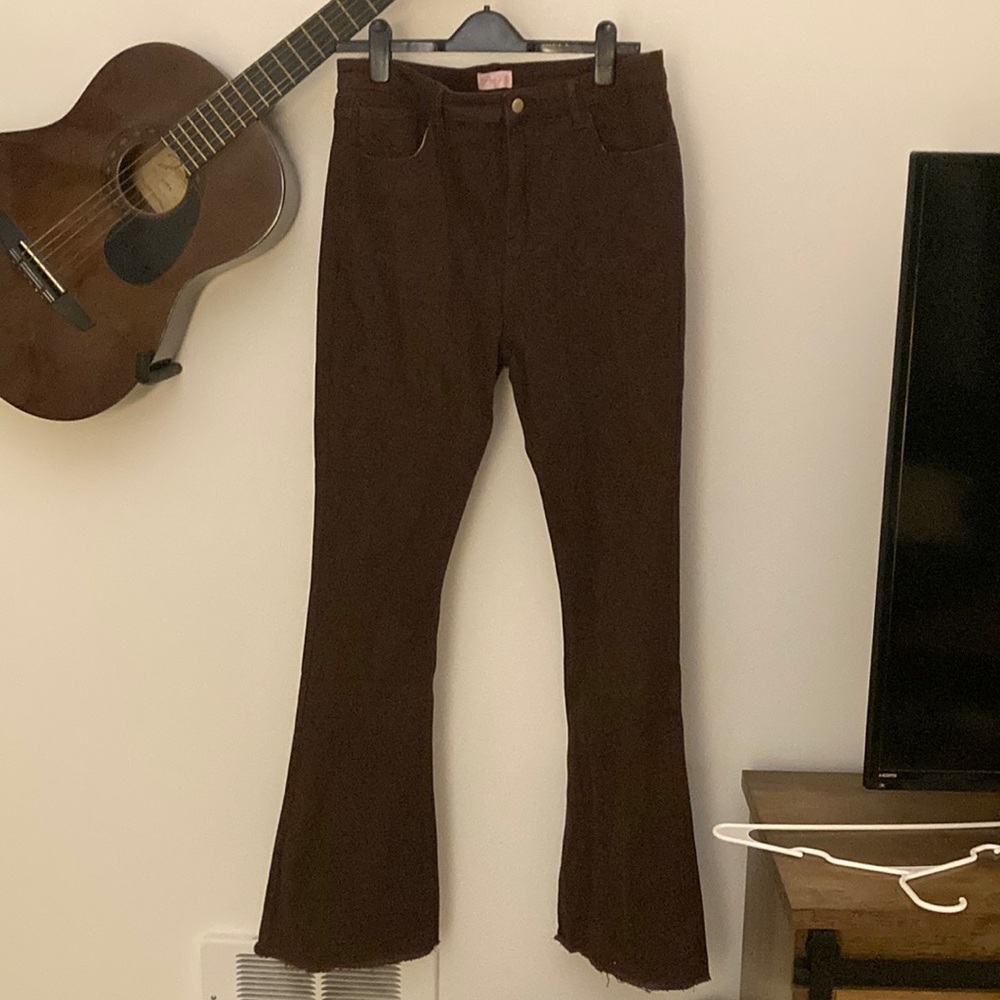 Pink Lily Flare Pants